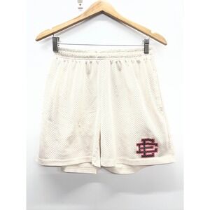 Eric Emanuel EE Basic Mesh Shorts Cream Red Black Mens Size Large